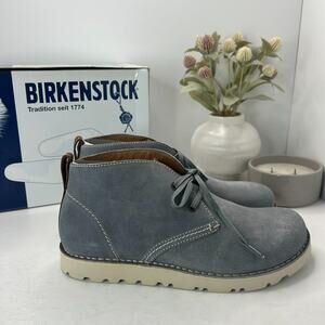 Birkenstock Harris Suede Lace Up Chukka Boots Grey 447091 Men's US 10/EU 43